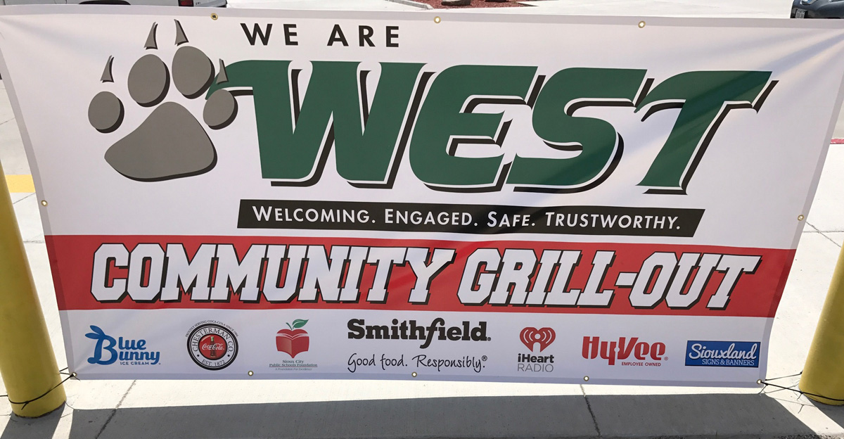 West High Community Grill Out Banner